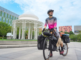 Image: 150 days, 15 countries, 15,000 km: Student cycles from Suzhou to Liverpool