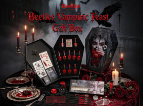 Image: Beetles Gel Polish Unveils the Vampiric Feast Gift Box for Gothic 2026 Halloween Nails