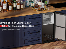 Image: COTLIN Unveils a New Standard in 15-Inch Built-In Ice Maker Delivering Crystal-Clear Bullet Ice for Premium Home Bar Experiences
