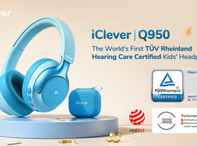 Image: iClever Launches the Q950, the World's First TÜV Rheinland Hearing Care Certified Kids' Headphones
