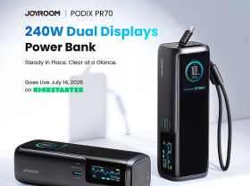 Image: JOYROOM Brings New 240W PODIX Power Bank to Kickstarter, Reshaping the High-End Fast-Charging Power Bank Segment