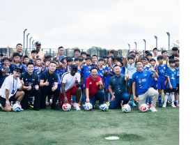 Image: More Than 300 Children Joined a World-Class Youth Football Training Camp Featuring Manchester United Legend Louis Saha Gained Cultural Exposure & Inspiration through Sports
