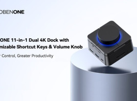 Image: TobenONE UDS060 Introduces Fully Programmable Shortcut Keys and Custom Volume Knob to Multi-Display Docking