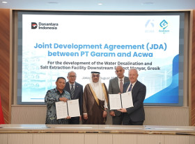 Image: Acwa signs joint development agreement with PT GARAM for Indonesia's first utility-scale integrated seawater desalination and industrial salt project