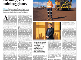 Image: XCMG's Electric Mining Push Featured in The Australian Financial Review