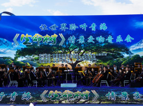 Image: Xinhua Silk Road: "Born to be Alive" scenario-themed symphony concert debuts in Delingha of China's Qinghai