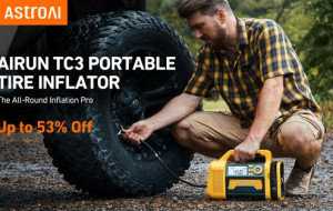 AstroAI's TC3 Tire Inflator Debuts on Kickstarter After Months of R&D