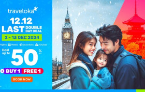 Traveloka 12.12 Last Double Day Deal: Enjoy up to 50% discounts for Winter Wonders to Tropical Escapes