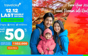 Traveloka 12.12 Last Double Day Deal: Up to 50% Off for Winter Escapes, Beach Retreats, and More!