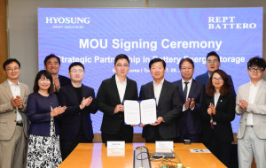 Energy Storage MoU Signed Between REPT BATTRO and Hyosung Heavy Industries
