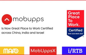 Mobupps Earns Great Place to Work® Certification across Israel, China and India