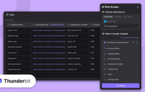Thunderbit Launches Vertical AI Web Data Extraction Agent Built for Business Users