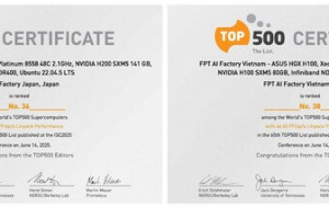 FPT AI Factory Listed TOP 500 World's Fastest Supercomputers, #1 Commercial Cloud Provider in Japan