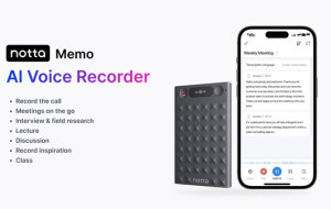 Japanese AI Unicorn Notta Enters Otter AI's Market with Innovative Smart Voice Recorder