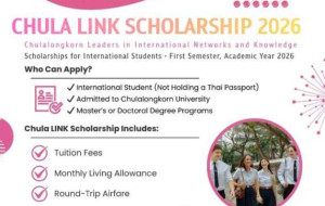 Chula Launches 2026 "Chula LINK Scholarship" for International Graduate Students