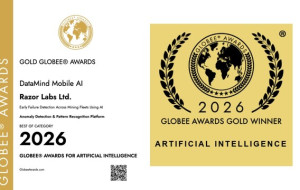 Razor Labs Wins Gold Globee® Award for AI Innovation in Mining Fleet Reliability