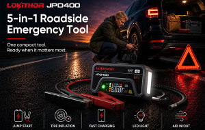 LOKITHOR Launches JPD400, a 5-in-1 Roadside Emergency Tool with Jump Starting, Tire Inflation, and Fast Charging