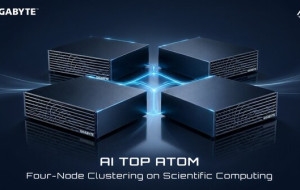 GIGABYTE Demonstrates AI TOP ATOM Four-Node Clustering on Scientific Computing