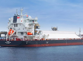 Image: CSL Delivers World's First Battery-Powered Self-Unloading Bulk Carrier to Support Adbri Operations