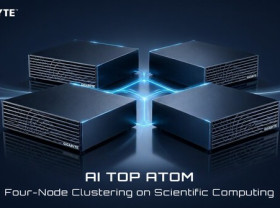 Image: GIGABYTE Demonstrates AI TOP ATOM Four-Node Clustering on Scientific Computing