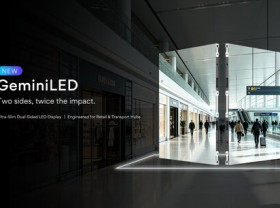 Image: INFiLED Launches GeminiLED Series: a Dual-Sided LED Display for Public Spaces
