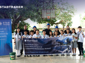 Image: STARTRADER Breaks Ground on Basketball Court Revamp Benefiting around 20,000 Students in Davao City, Philippines