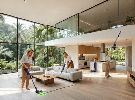 Image: The Vacation Reset: More People Are Deep Cleaning Before They Leave Town