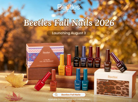 Image: Beetles Gel Polish Interprets Fall 2026 Nail Trends Through Vintage Colors and Animal-Inspired Art