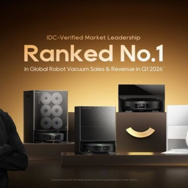 Image: Dreame ranked No.1 in Global Robot Vacuum Sales & Revenue, according to International Data Corporation (IDC)