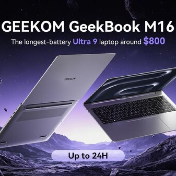 Image: GEEKOM Launches the New GeekBook M16, Redefining the $800 High-Performance Productivity Laptop Segment