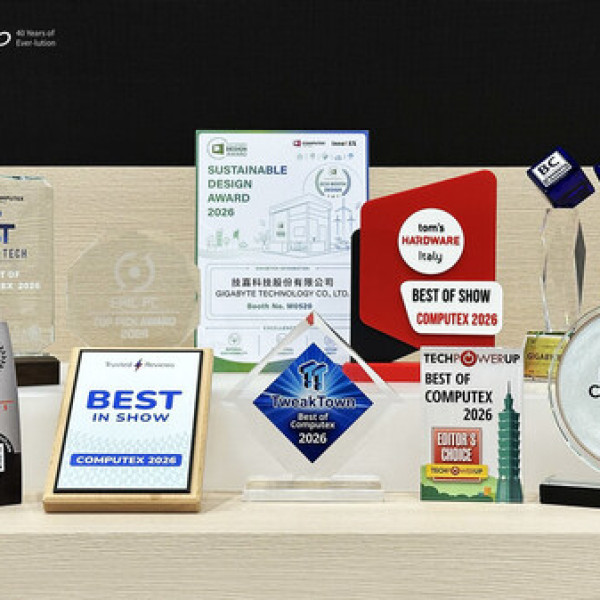 Image: GIGABYTE Celebrates 40 Years of Milestone at COMPUTEX 2026 with Award-Winning AI, Gaming, and Design Showcases
