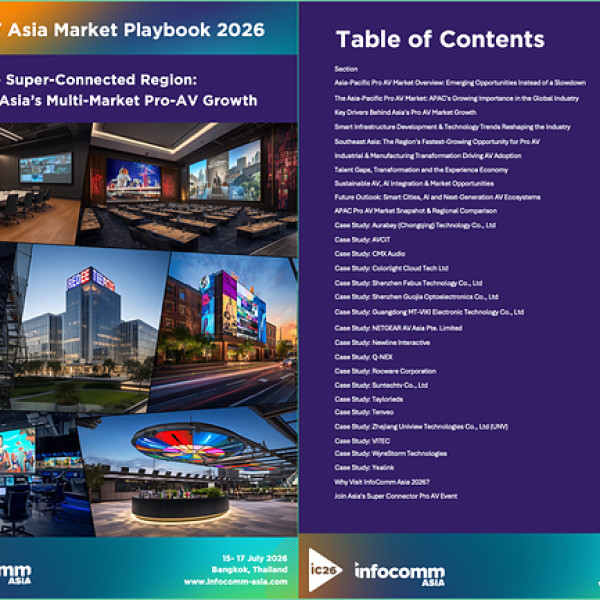 Image: InfoComm Asia Launches the 2026 Asia-Pacific Pro AV Market Playbook, Revealing the Technologies, Markets and Opportunities Reshaping the Region's Digital Future