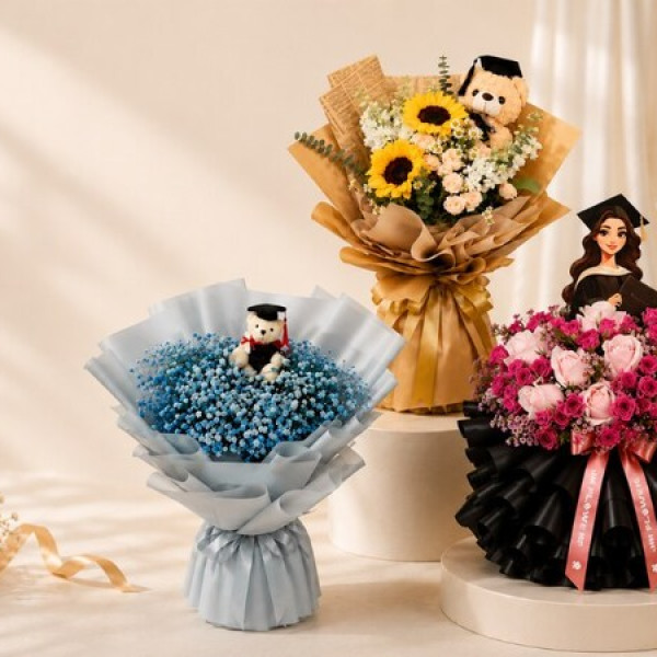 Image: JM Flower Celebrates Singapore Graduates With 10% Off Unique Graduation Bouquets