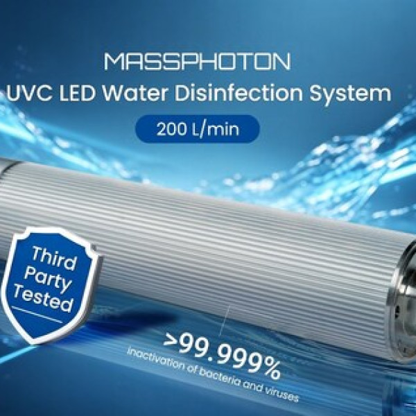 Image: MASSPHOTON Launches the Industry's First 200 LPM UVC LED Water Disinfection System, Independently Certified for High-Flow Applications