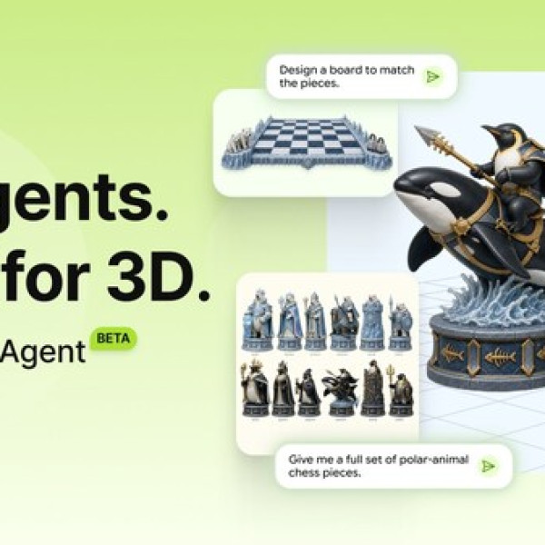 Image: Meshy Launches 3D Agent Beta, the World's First AI Agent for 3D Creation