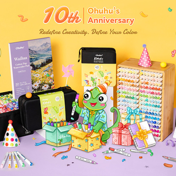 Image: Ohuhu Celebrates 10 Years of Color, Creativity, and Community