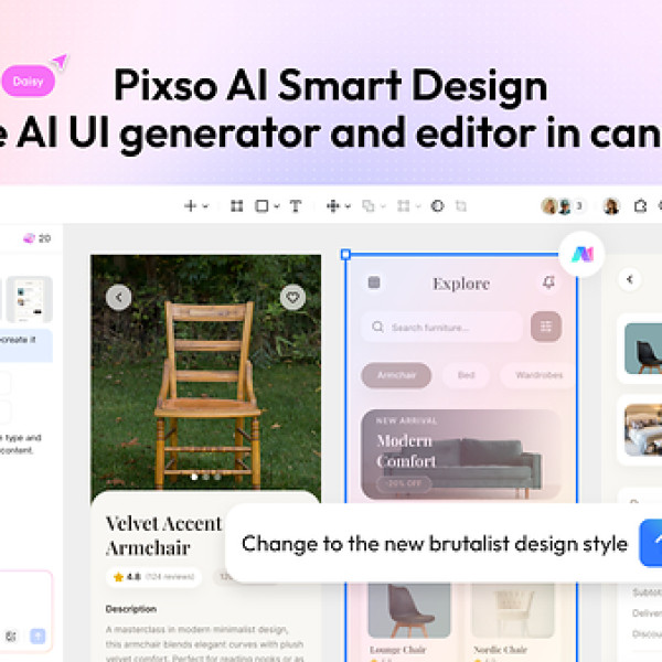 Image: Pixso Launches AI Smart Design: The First Generative UI Built Natively for Real-World Design Systems