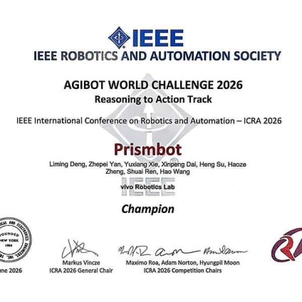 Image: vivo Robotics Team Wins ICRA 2026 AGIBOT World Challenge Reasoning to Action Track