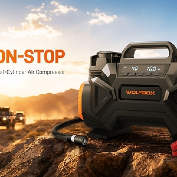Image: Wolfbox Launches HyperFlow 60D Tire Inflator, Built to Deliver 60 Minutes of Continuous Inflation
