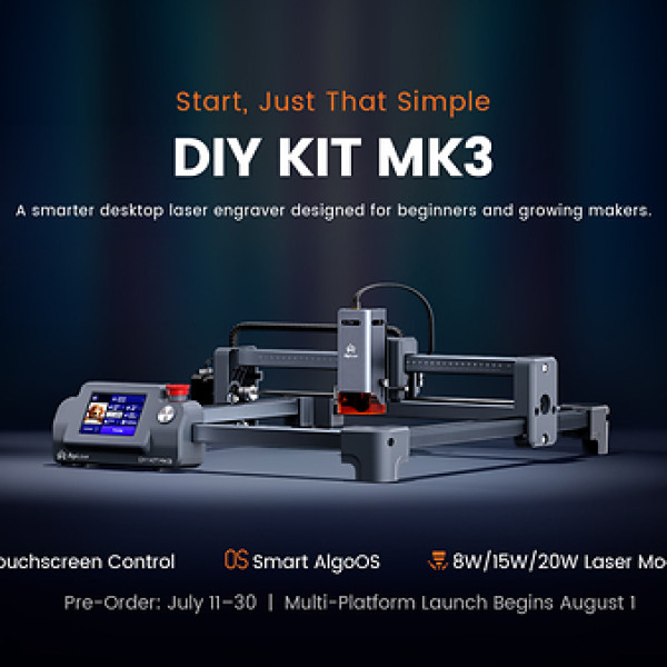 Image: AlgoLaser Launches DIY KIT MK3: Start, Just That Simple--A Smarter Way to Laser Engrave