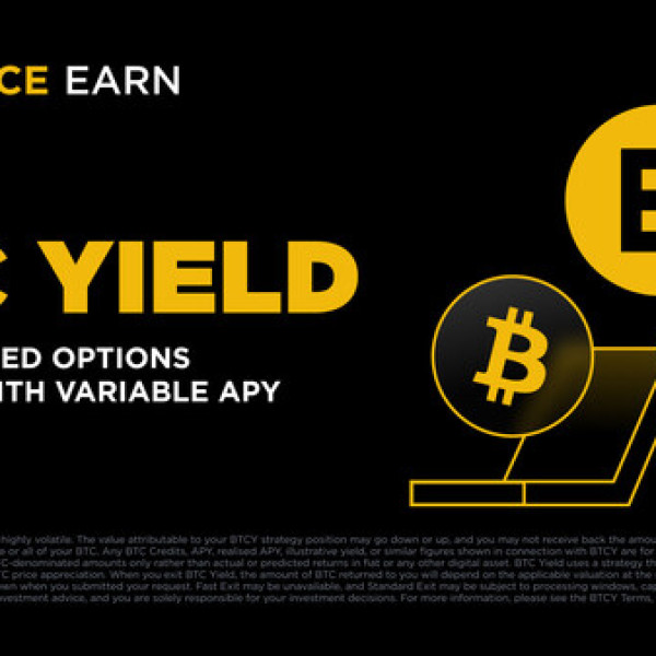 Image: Binance Launches BTC Yield, Bringing Covered Call Bitcoin Income Strategy to Users