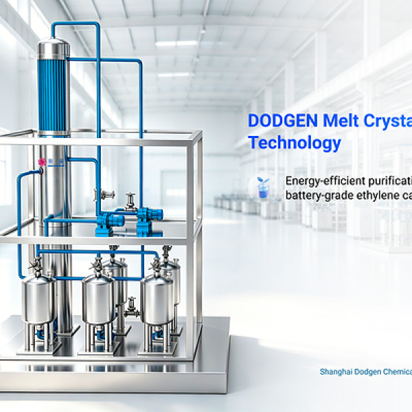 Image: China's MIIT Recognizes DODGEN Melt Crystallization Technology for 72% Energy Reduction in Ethylene Carbonate Purification