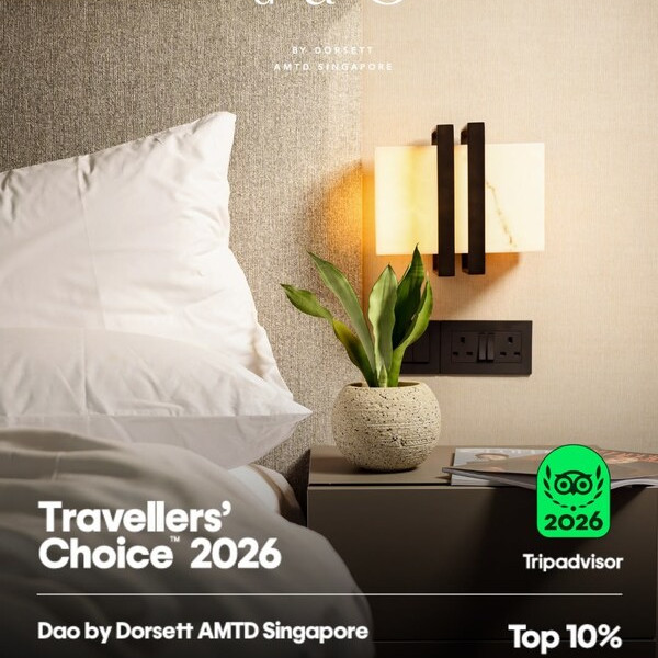 Image: Dao by Dorsett AMTD Singapore Honoured with Tripadvisor Travellers' Choice 2026, Recognised Among the Top 10% of Properties Worldwide