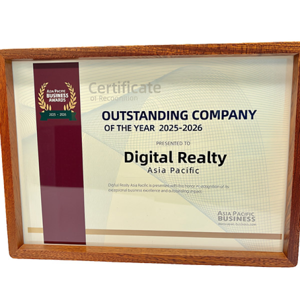Image: Digital Realty Recognized for Advancing AI-Ready Infrastructure at Asia Pacific Business Award 2025-2026