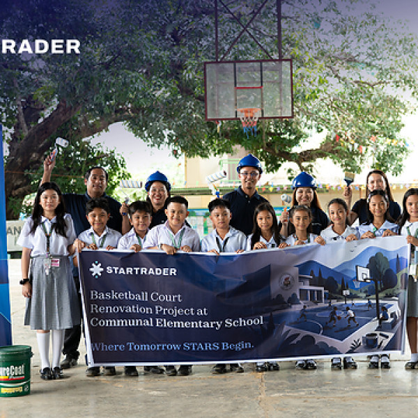 Image: STARTRADER Breaks Ground on Basketball Court Revamp Benefiting around 20,000 Students in Davao City, Philippines