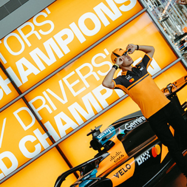Image: Velo and McLaren Mastercard Formula 1® Team Release Behind-the-Scenes Imagery of Lando Norris & Oscar Piastri from latest shoot