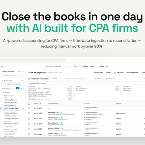 Image: Wesley Launches AI Bookkeeping Platform for CPA Firms, Reducing Month-End Bookkeeping from Weeks to a Single Day
