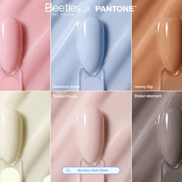 Image: Beetles Gel Polish and Pantone Explore Healing-Inspired Nail Aesthetics with Beetles Nail Glow