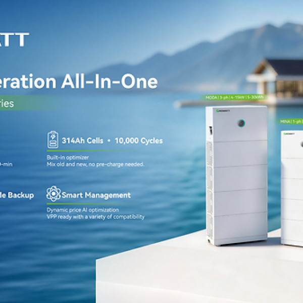 Image: Growatt Launches MINA: A Smart All-in-One Home Energy Storage System for Residential Solar Markets