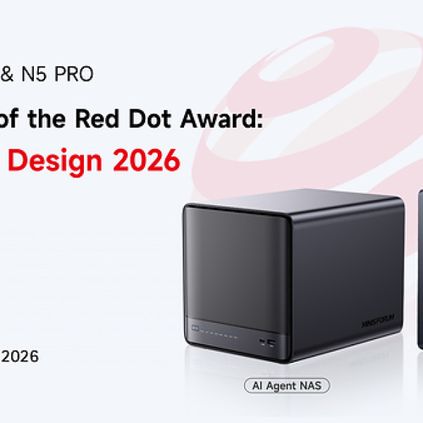 Image: MINISFORUM Wins Two 2026 Red Dot Product Design Awards for AI Mini Workstation MS-S1 MAX and AI NAS N5 Pro